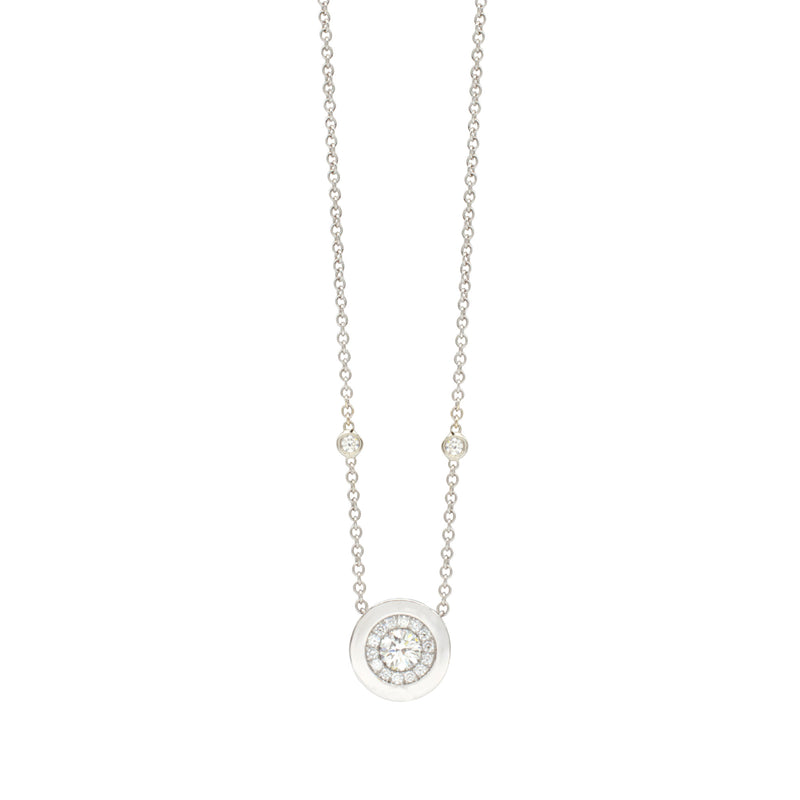 Round Pavé Necklace