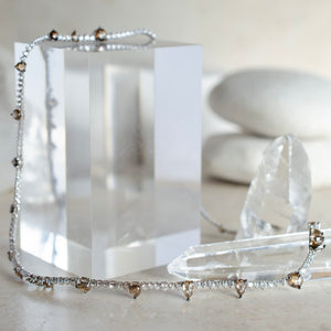 Mixed Shapes Diamond Line Necklace