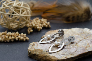 Pearl Navette Earrings