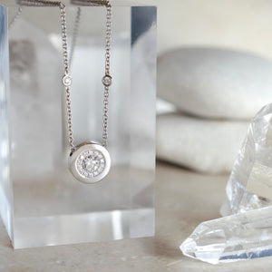 Round Pavé Necklace