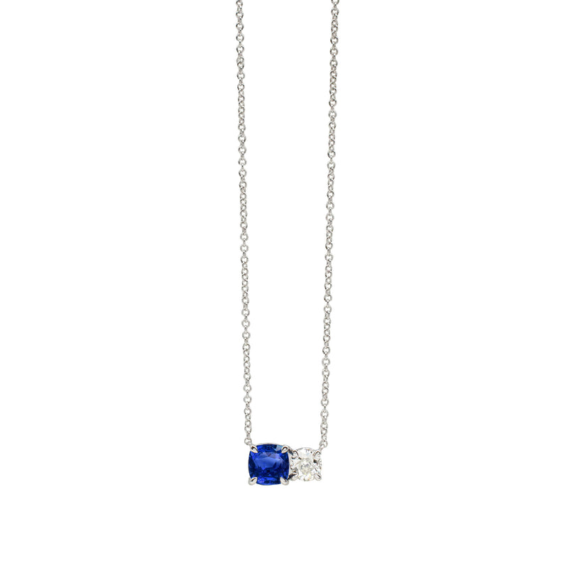 Sapphire Duo Necklace