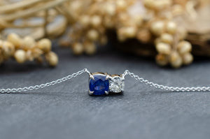 Sapphire Duo Necklace