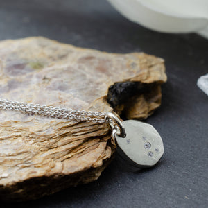 .05ctw 14mm Galaxy Pendant