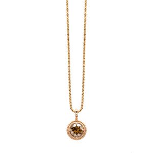 Cognac Diamond Suzanne Pendant