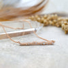 Fairy Tale Bar Necklace Rose