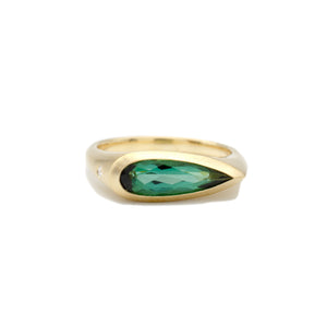 Tourmaline Flat Top Ring