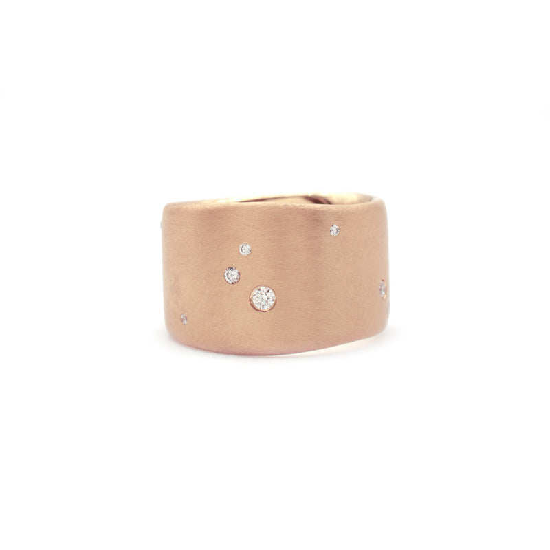 Galaxy Pebble Band in Rose