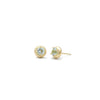 Aquamarine F Bezel Studs