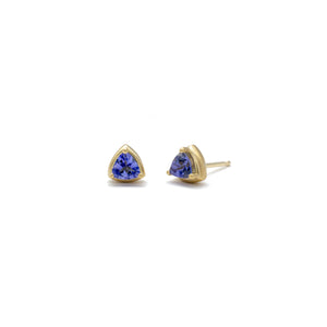 Tanzanite F Bezel Studs