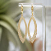 Galaxy Leaf Earrings in Yellow