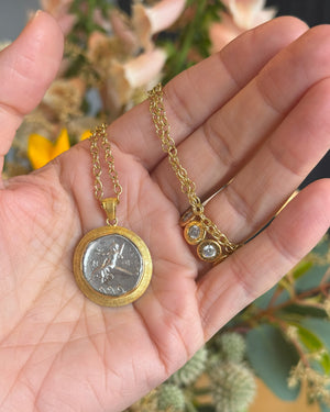 19mm Ancient Coin with Dolphin