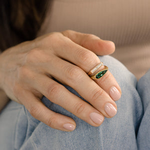 Tourmaline Flat Top Ring