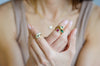 Baguette Flat Top Ring Rose