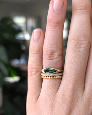 Tourmaline Flat Top Ring