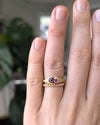 Merlot Spinel Flat Top Ring