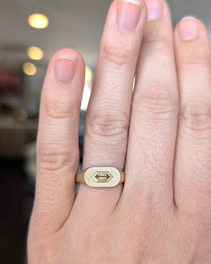 Sapphire Mod Signet Ring