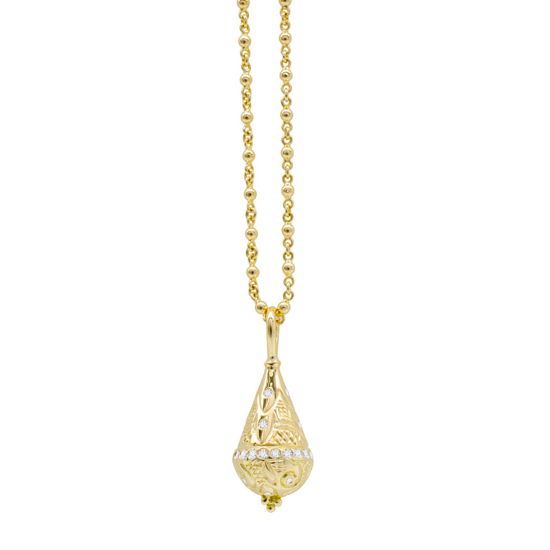 Wish Pendant with Nugget Chain