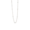 1mm Beaded White Curb Chain