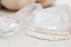 Rose Baby Paperclip Chain