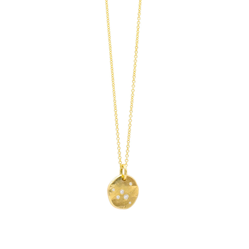 0.1ct 15mm Galaxy Pendant