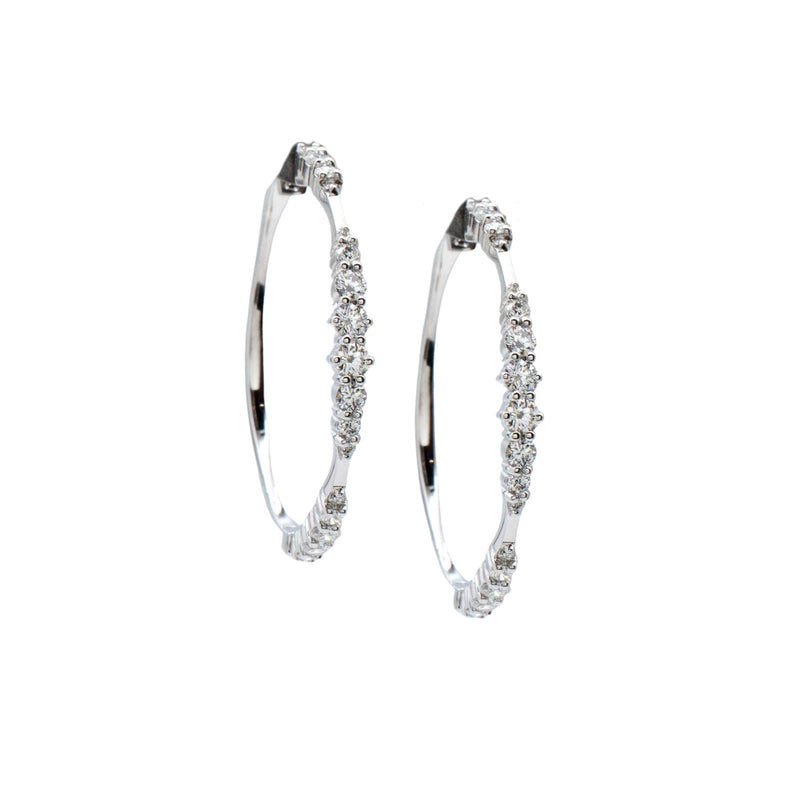 30mm Diamond Hoops