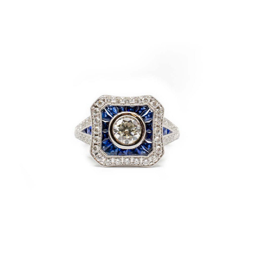 Specialty Cut Sapphire Ring