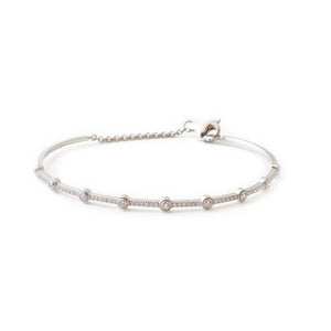 Bezel Pave Diamond Bracelet