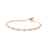 Bezel Pave Diamond Bracelet in Rose