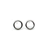 White Gold Circle Studs