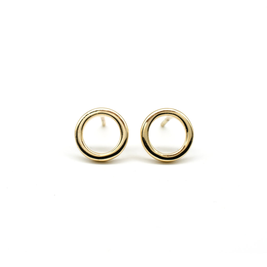 Gold Circle Studs