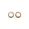 Rose Gold Circle Studs