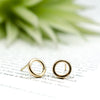 Gold Circle Studs