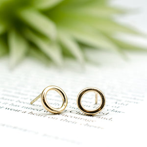 Gold Circle Studs