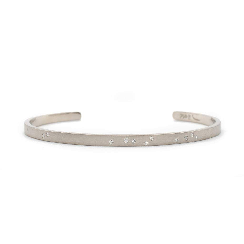 Slim Galaxy Cuff in White