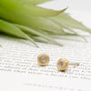 1.7 Gold Pebble Studs