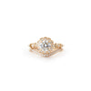 18k rose gold vintage style single row tracer band 