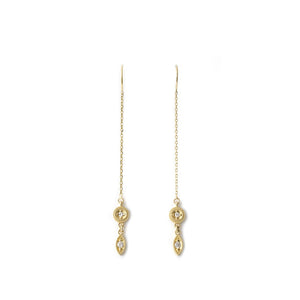 Yellow Gold Threader Earrings