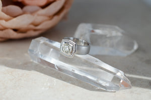 Muse Ring with Reclaimed Vintage Diamond
