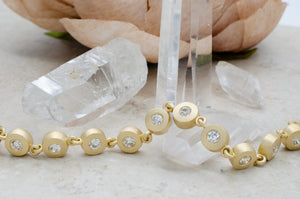 Mod Bezel Bracelet with Antique Diamonds