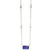 Tanzanite and Diamond Station Necklace