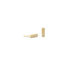 Single Diamond Bar Studs