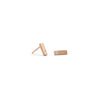 Single Diamond Bar Studs in Rose