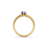 VP Milgrain Sapphire Solitaire