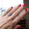 white gold diamond stacking rings