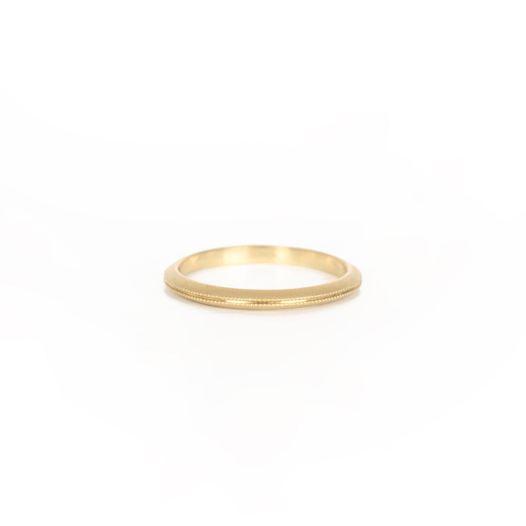 VP Gold Double Milgrain Band