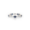 Oval Sapphire and Diamond Eternity Ring