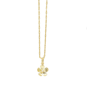 Hammered Daisy Pendant