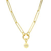 25mm Paperclip Necklace with Pendant Enhancer Clasp