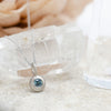 Teal Sapphire Pebble Pendant
