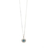 Teal Sapphire Pebble Pendant